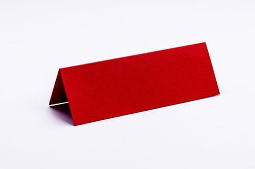 Bordkort 10x7cm rød tekstureret 10stk._0