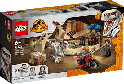 LEGO Jurassic world Atrociraptor-dinosaur: motorcykeljagt   _0