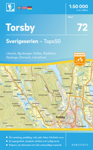 72 Torsby Sverigeserien Topo50 : Skala 1:50 000_0