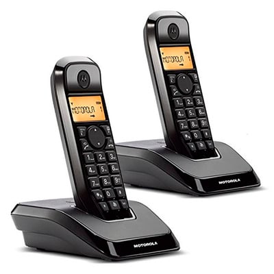 Trådløs telefon Motorola S1202 (2 pcs), Sort_1