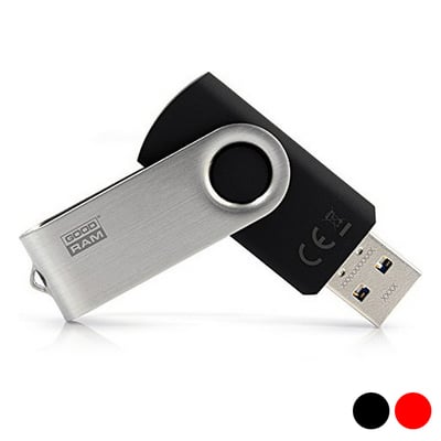 USB stick GoodRam UTS3 USB 3.1 Sort, Rød, 64 GB - picture