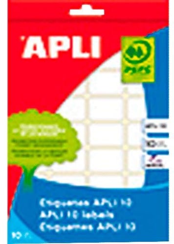 APLI 01641 selbstklebendes Etikett WeiæŸ Quadratisch Dauerhaft 200 Stæ¼ck(e)_0