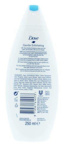 Dove Body Wash Gentle Exfoliating 250 ml_0