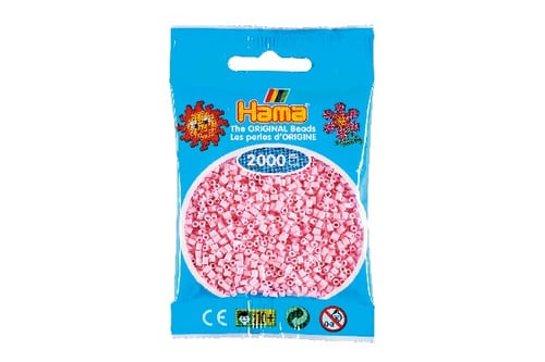 Hama mini perler pastel rosa  - picture