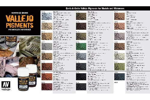 "Color chart pigment"