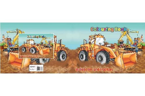 Malebog A4 Bulldozers & Tractors 16 sider - picture
