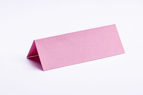 Bordkort 10x7cm lyserød tekstureret 10stk._0