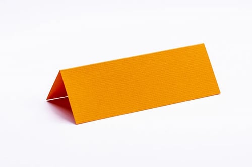 Bordkort 10x7cm orange tekstureret 10stk._0