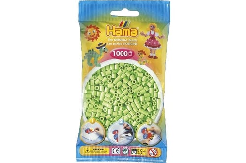 Hama midi perler 1000stk pastel grøn_0