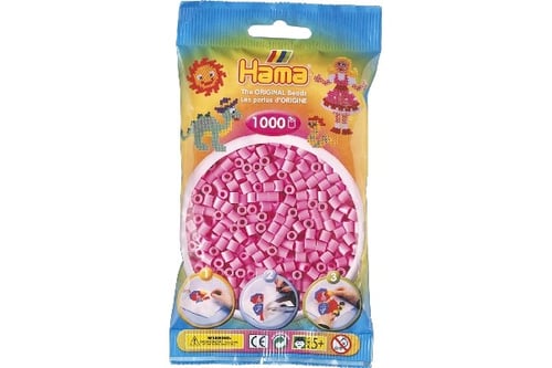Hama midi perler 1000stk pastel pink_0