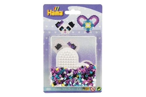 Hama blisterpakning lille hjerte plade + perler - picture