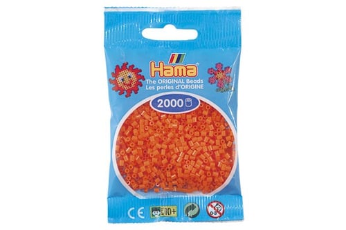 Hama mini perler orange - picture