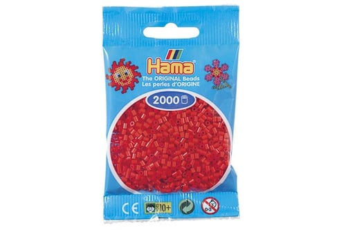 Hama mini perler rød_0