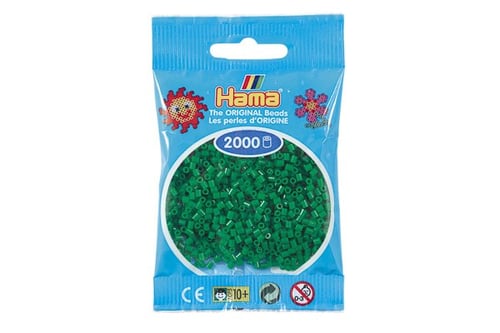Hama mini perler grøn - picture