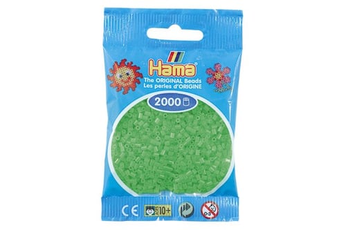 Hama mini perler flour.grøn - picture