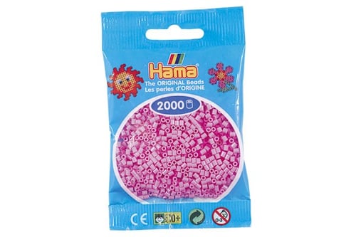 Hama mini perler pastel pink - picture