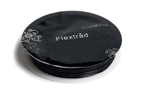 Flextråd 0,8mm ca.8m sort_0