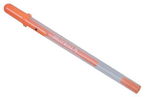 Gelly Roll pen flou. orange_0