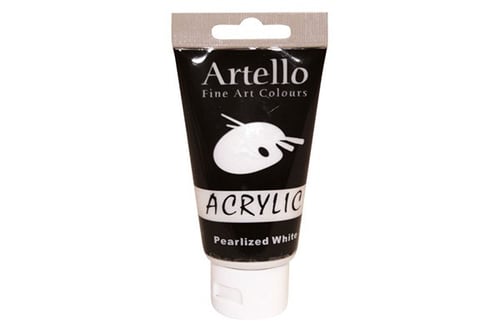 Artello acrylic 75ml Pearlized White_0