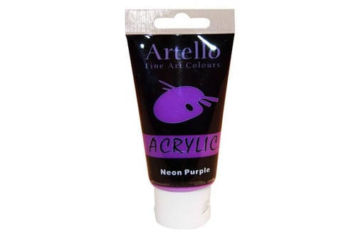 Artello acrylic 75ml Neon Purple_0