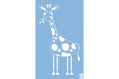 HOBBY2YOU Stencil Happy Giraffe 40x66cm - picture