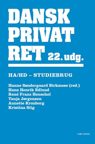 Dansk Privatret HA og HD_0