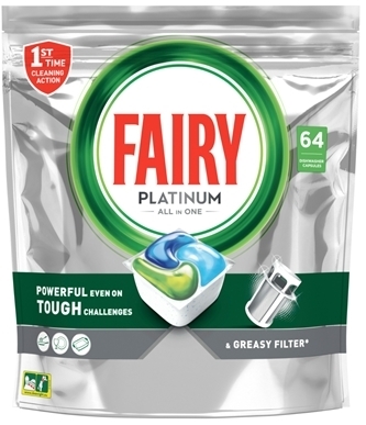 Fairy Platinum All-in-one Vaskekapsler 64 stk _0