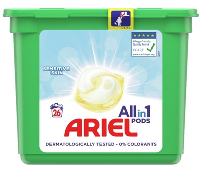 Ariel All-in-1 Vaskekapsler Sensitive 26 stk_0