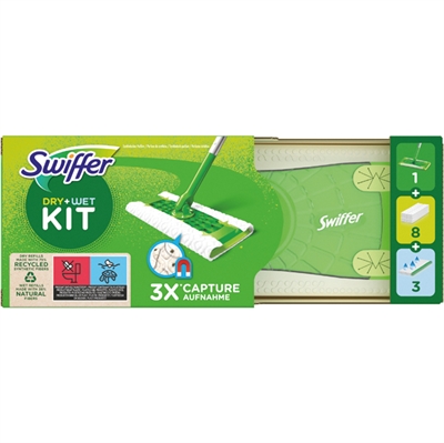 Swiffer Starter Set + 8 Dry + 3 Wet Wipes_0