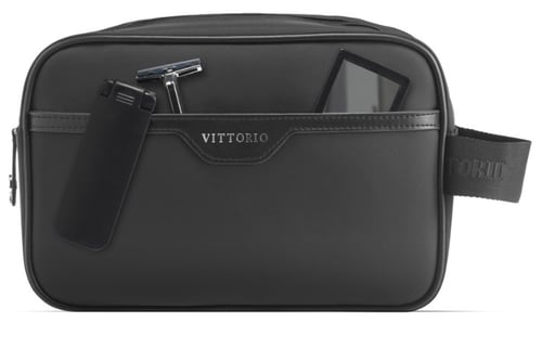 Vittorio - Toilettaske 100% Genbrugs Plastik - Sort_2