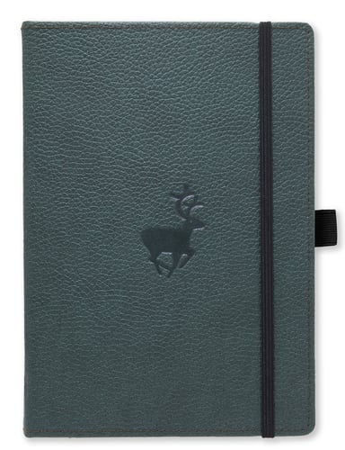Dingbats* Wildlife A5+ Green Deer Notebook - Dotted_1