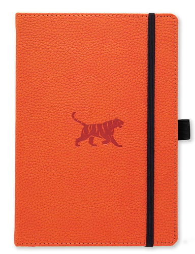 Dingbats* Wildlife A5+ Orange Tiger Notebook - Dotted_1