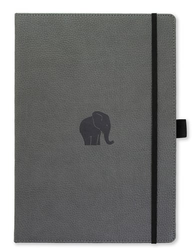 Dingbats* Wildlife A4+ Grey Elephant Notebook - Dotted 1 stk_1