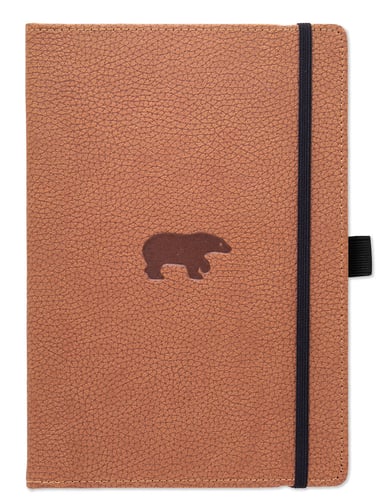 Dingbats* Wildlife A4+ Brown Bear Notebook - Dotted_0