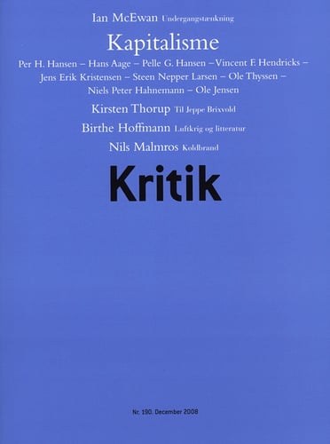 Kritik, 41. årgang, nr. 190 - picture