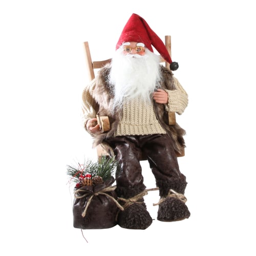 Santa, H 43cm, W 39cm, D 27cm, Grey_0