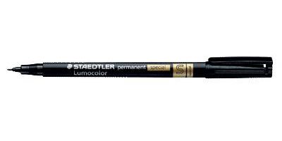 Staedtler Lumocolor 319 Permanent-Marker Schwarz Pinsel/feine Spitze_0