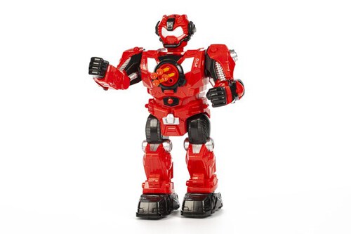 FENG YUAN Shooting robot R/C w/5 darts blue/red mix_1