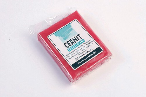 Cernit 474 Translucent 56g rubin rød_1