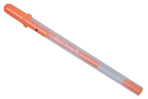 Gelly Roll pen flou. orange_1