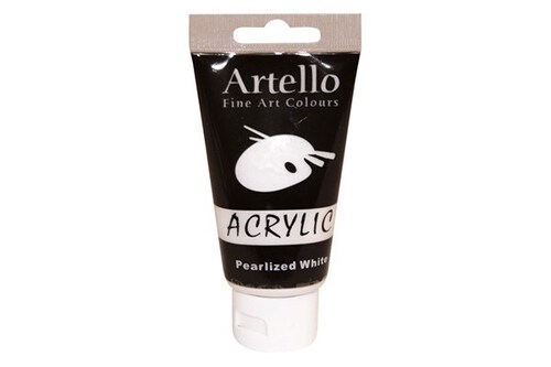 Artello acrylic 75ml Pearlized White_1