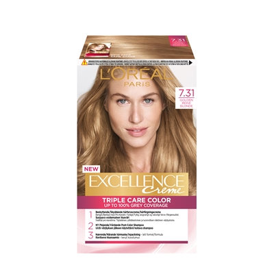 L'Oréal Excellence 7.31 Golden Beige Blonde _0
