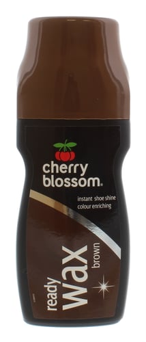 Cherry Blossom vokssæt til lædersko brun 85ml_0