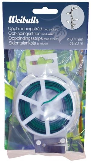 Bindorulle med afklipper til opbinding af blomster, grøn_0