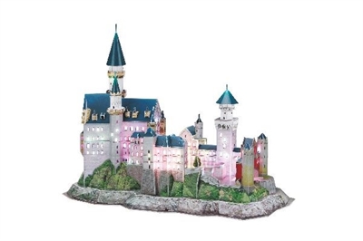 3D Puzzle Schloss Neuschwanstein, Multicolor LED_2