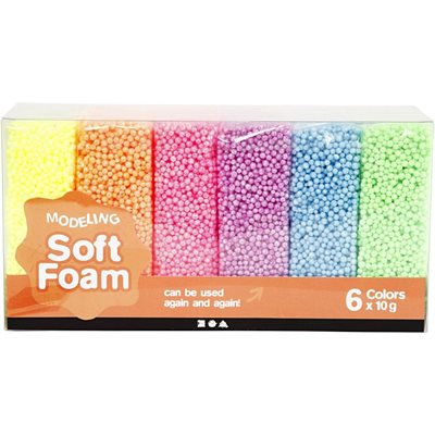 Soft Foam - 6 farver (6 x 10 g) - picture