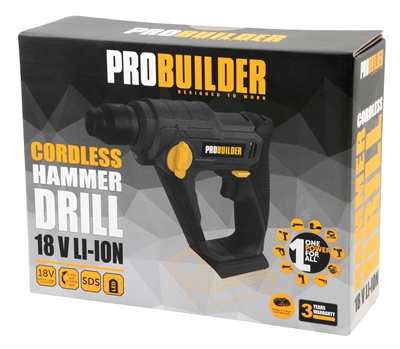 Probuilder Drill Hammer Batteri 18V LI-ION (Solo)_3
