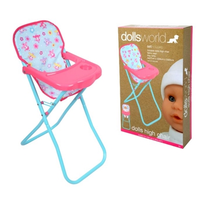 Høj stol i plast m/stof ryg +3 år_0