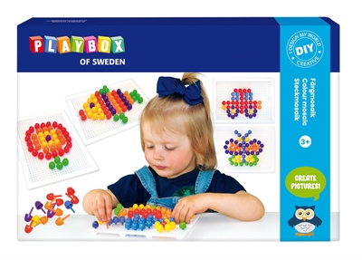 Kreativt sæt, farve mosaik +3 år. _0