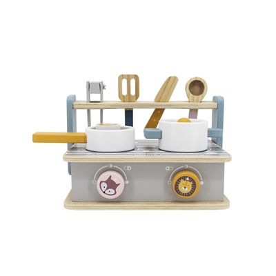 Foldbar Ovn & Barbequesæt I Træ_3